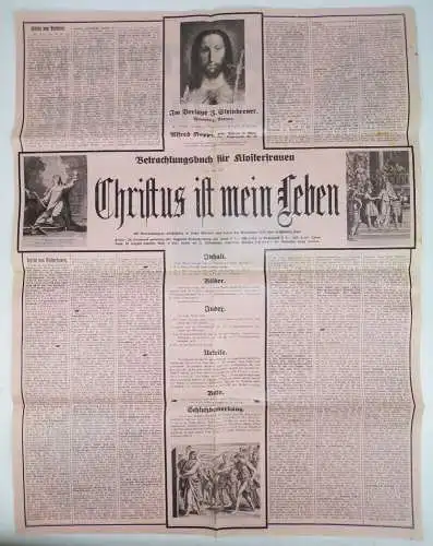 Alter Aushang Österreich Wallfahrtsorte um 1910 Christentum Buchankündigung