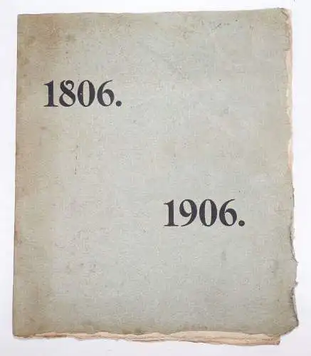Firmenschrift Zeller München 1806 bis 1906 Geschäftserinnerungsbuch Braun 