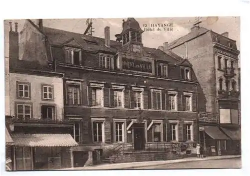 Ak Hayange Hotel de Ville 1931