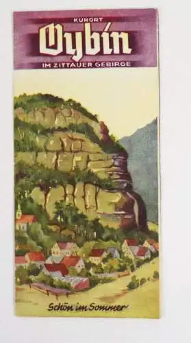 DDR Prospekt Kurort Oybin Zittauer Gebirge um 1960 Reise Urlaub