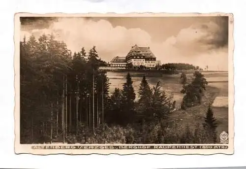 Ak Altenberg Erzgebirge Berghof Raupennest