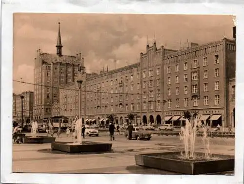 Ak Rostock Lange Straße DDR 1964