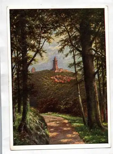 Ak Auf dem Kyffhäuser Kaiser Wilhelm Denkmal 