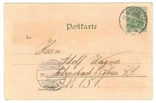 Litho Ak Gruss aus Oschatz 1903 (A4035