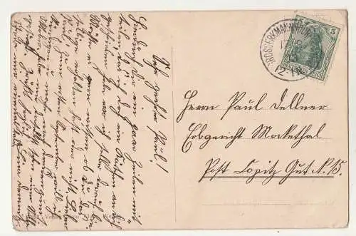 Ak Gruss vom Schänkhübel Rossendorf an der Bautzenerstraße Dresden 1913 (A2362