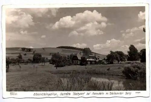 Walter Hahn Ak Elbsandsteingebirge Gaststätte Waitzdorf bei Hohnstein