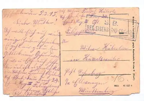 Ak Allenstein Ostpreußen Untere Kirchstraße mit Jacobikirche 1915 Feldpost