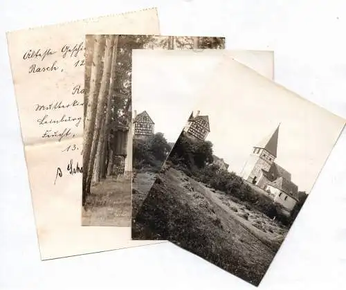 3 x Foto Rasch Altdorf Nürnberg Pfarrei um 1910