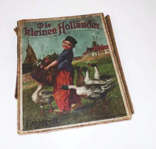 Altes Puzzle Die kleinen Holländer Legespiel Spear und Söhne Nürnberg um 1900