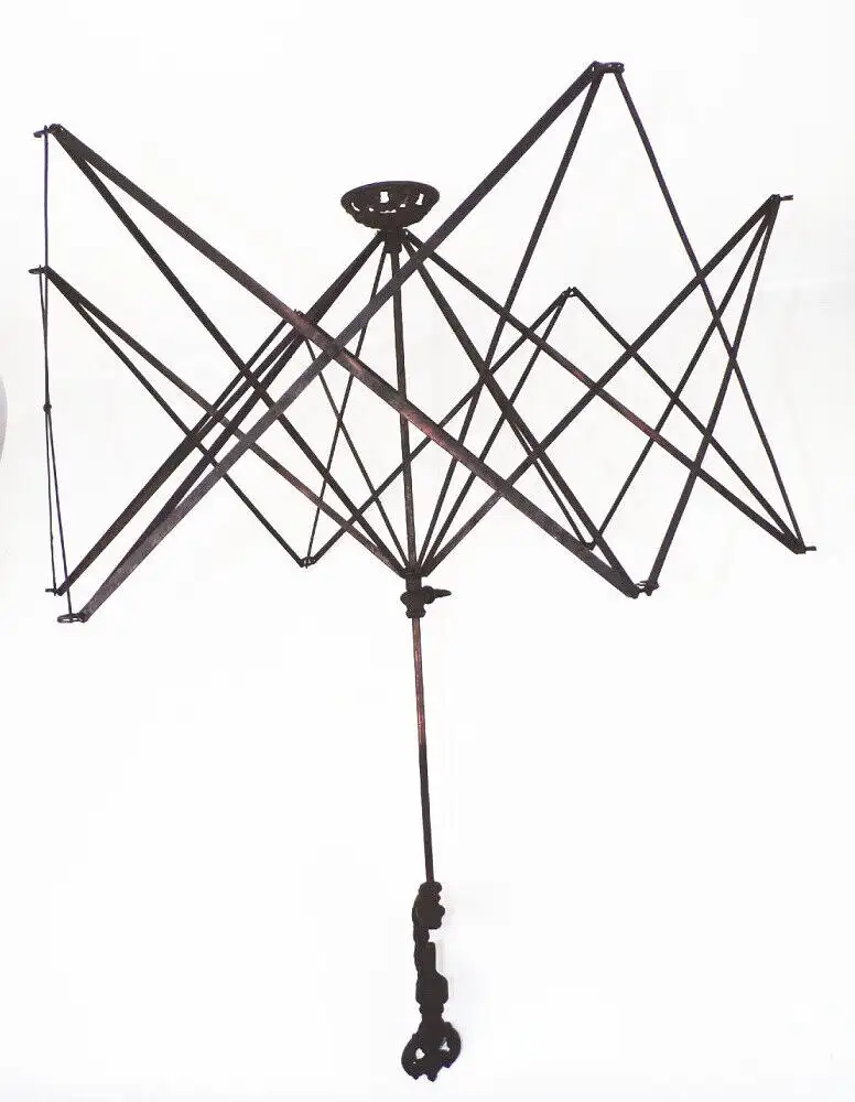 Alte Schirmhaspel Wollwickler Gusseisen Handarbeit Schneider um 1890 0