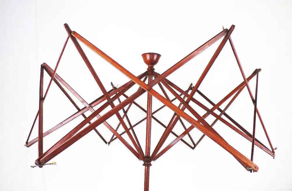 Alte Schirmhaspel Wollwickler Holz Handarbeit Schneider Biedermeier  1