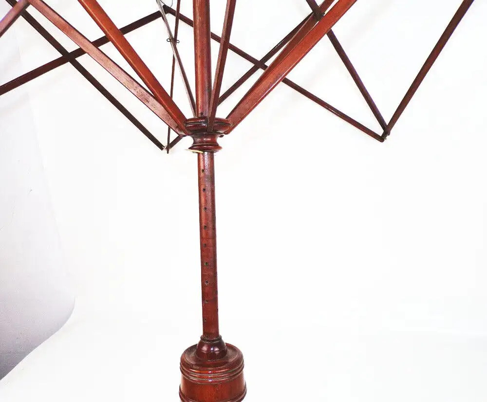 Alte Schirmhaspel Wollwickler Holz Handarbeit Schneider Biedermeier  3