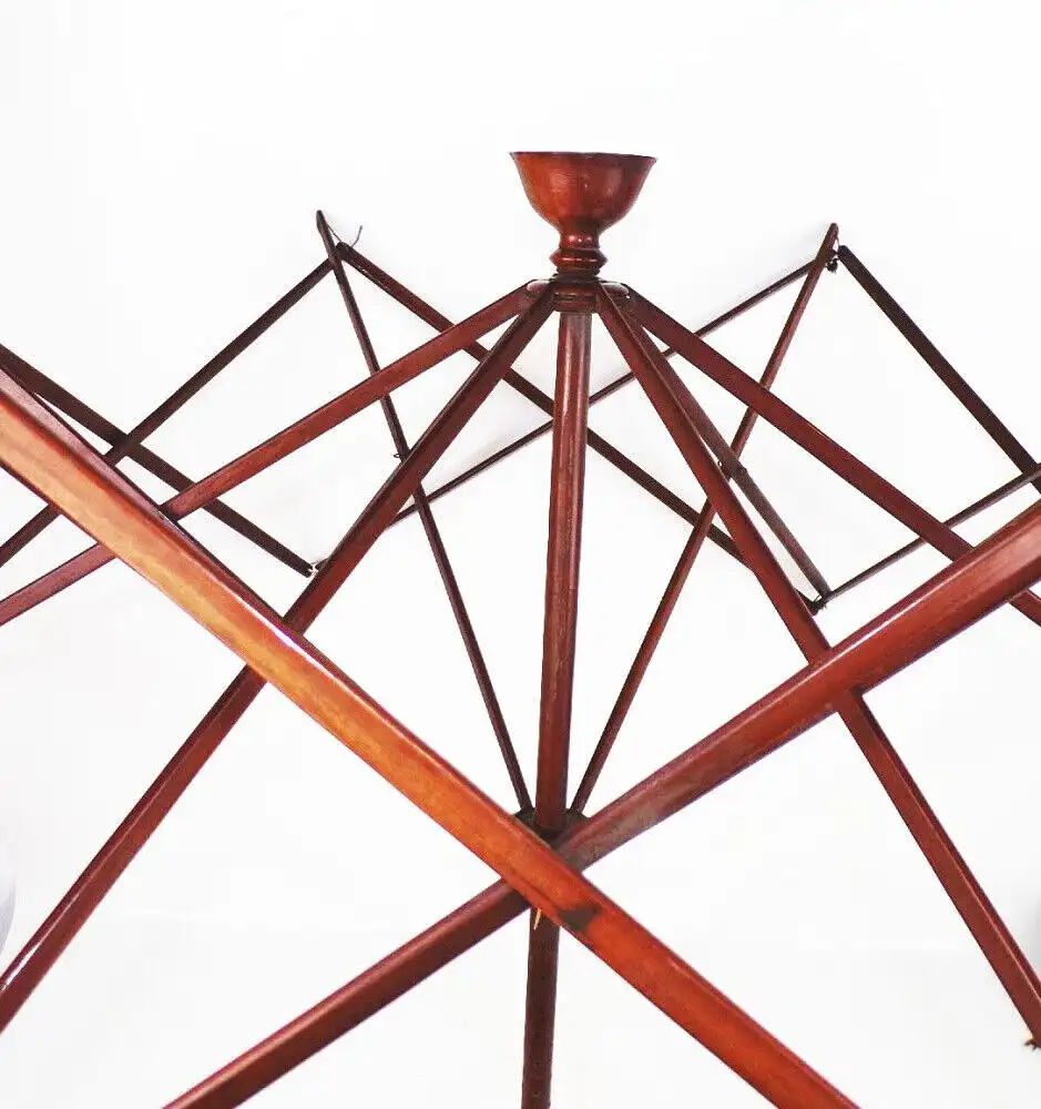 Alte Schirmhaspel Wollwickler Holz Handarbeit Schneider Biedermeier  4
