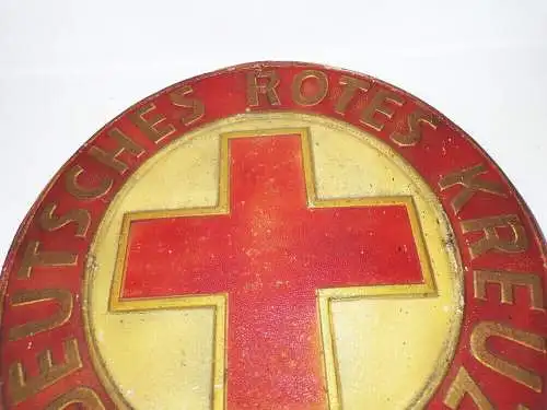 Altes Pappschild Deutsches Rotes Kreuz um 1950 DRK 