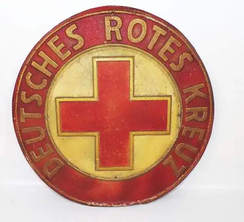 Altes Pappschild Deutsches Rotes Kreuz um 1950 DRK 