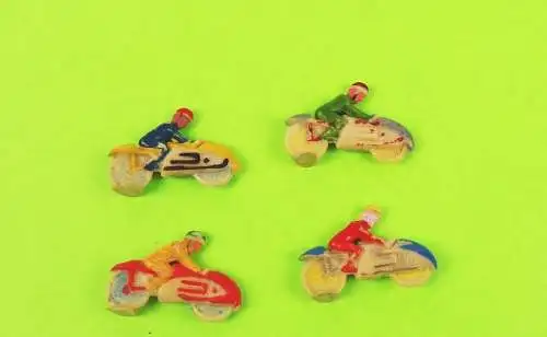 Alte Motorradfahrer Spielfiguren Motorrad Kunststoff für Würfelspiel Brettspiel