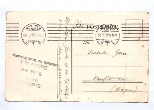 Ak Maximilian Liebenwein Kleine und große Flieger 1917 Feldpost Zeppelin