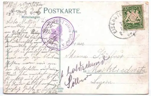 Ak Bayerischer Wald Partie am Arbersee mit Seehaus Stempel