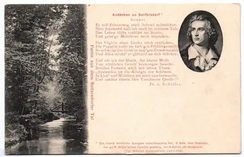 Litho Ak Seifersdorfer Tall Friedrich Schiller