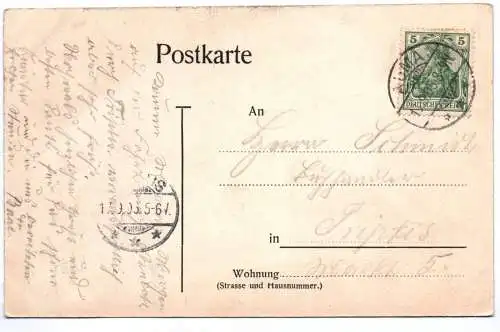 Litho Ak Auma 1905 koloriert
