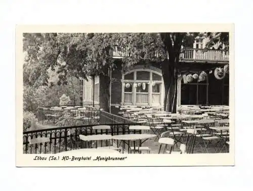 Ak Löbau HO Berghotel Honigbrunnen 1955