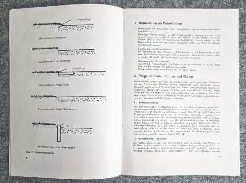 ifk Anleitung und Hinweise DDR 1974 Pflegearbeiten an Grünanlagen