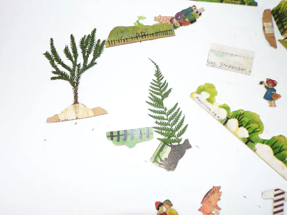 Altes Diorama Heimatliche Baukunst Gustav Meyer Leipzig um 1910 Lehrmittel 2