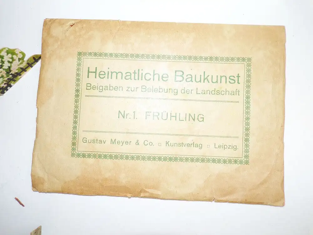 Diorama Frühling Heimatliche Baukunst Gustav Meyer Leipzig 1910 er Lehrmittel  8