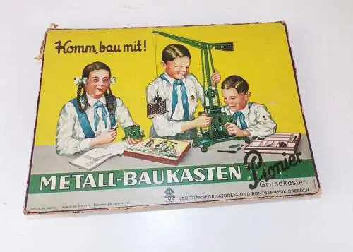 Pionier Metallbaukasten Grundkasten 1954 DDR