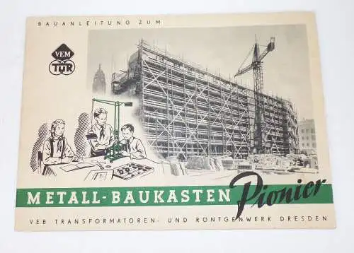 Pionier Metallbaukasten Grundkasten 1954 DDR