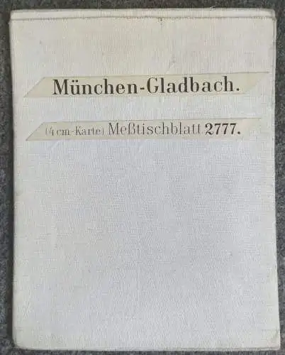 Leinen Karte München Gladbach alte Landkarte