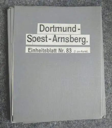 Landkarte Dortmund Soest Arnsberg Einheitsblatt Nr 830 Karte Leinenlandkarte