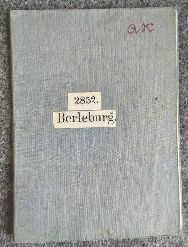 Landkarte 2852 Berleburg 1:25000 alte Leinenlandkarte