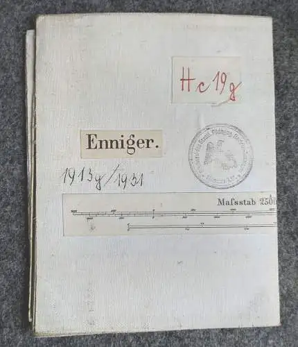 Alte Landkarte Enniger 1:25000 Leinenlandkarte 1931