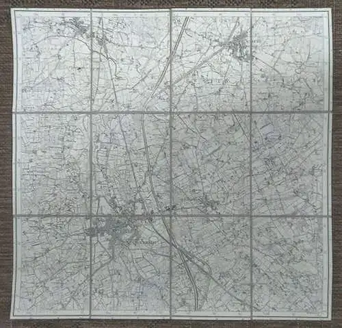 Alte Landkarte 4210 Lüdinghausen 1:25000 Leinenlandkarte