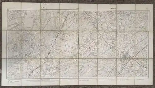 Alte Leinenlandkarte 1:25000 Landkarte 1897 Gr. Reken Dülmen