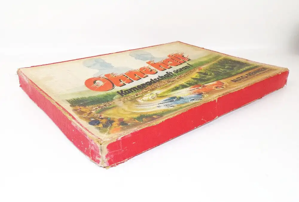 Ohne Halt Kameradschaft voran Auto Rennen Brettspiel Talismann Spiele 1930 er  1