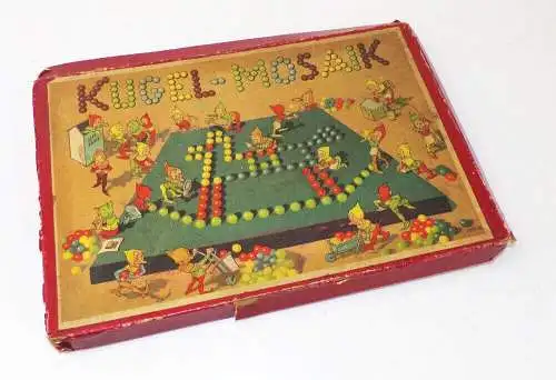 Altes Kugel Mosaik Gesellschaftsspiel Vintage