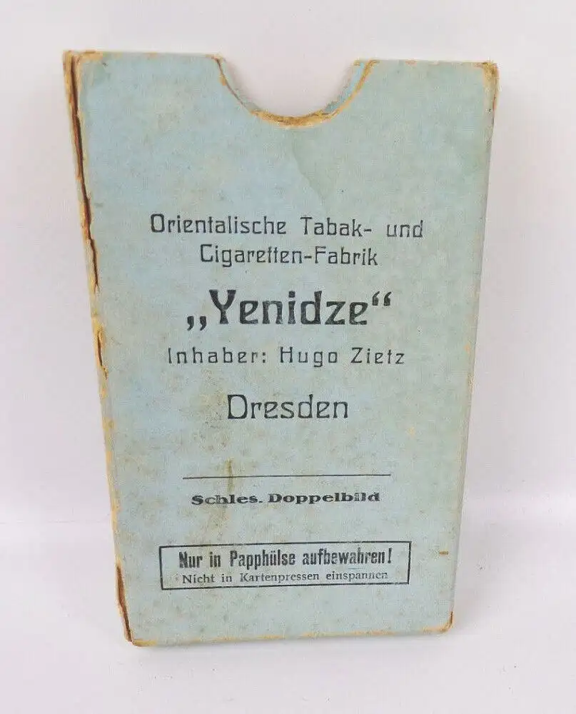 Yenidze Zigaretten Dresden Werbung Kartenspiel Salem Aleikum um 1930 Reklame 5