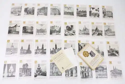 Dresden Quartettspiel kulturhistorische Bauten 1967 Forkel Pössneck 