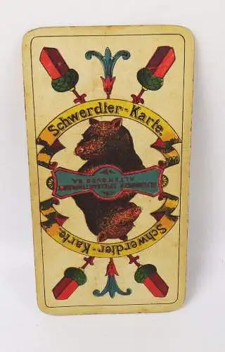 Kartenspiel Schneider Altenburg Schwerdter Karte Steuerstempel Eckstein Da Capo