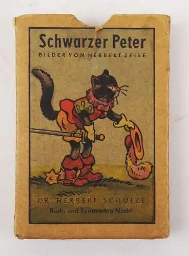 Schwarzer Peter Kartenspiel Herbert Zeise 1950 er