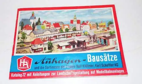 Auhagen Bausätze Katalog Klötzner Scheffler 1972