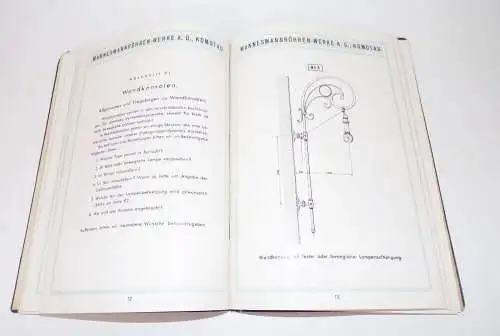 Katalog Mannesmannröhren Werke Komotau Licht und Leitungsmaste Straßenlaternen