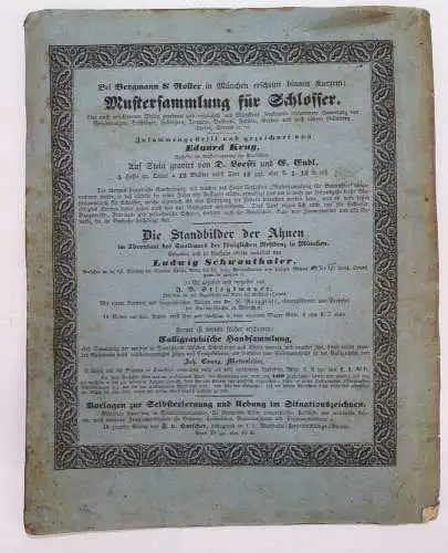 Muster Sammlung für Bautischler 1843 Eduard Krug Zweites Heft Tischler