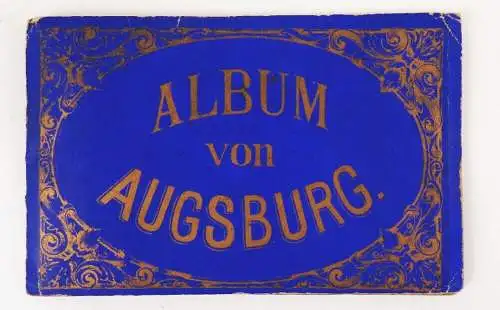 Album von Augsburg um 1880 Leporello Ansichten 