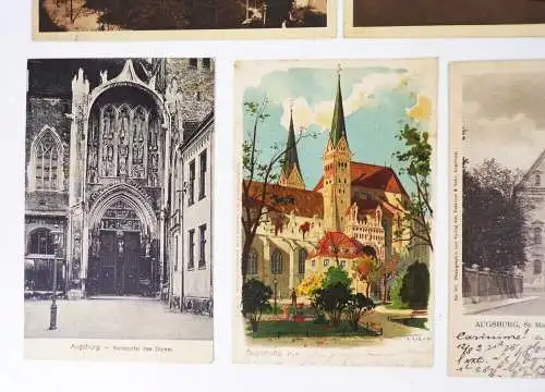 Ak Augsburg 13 Stück um 1910 Sammlung 