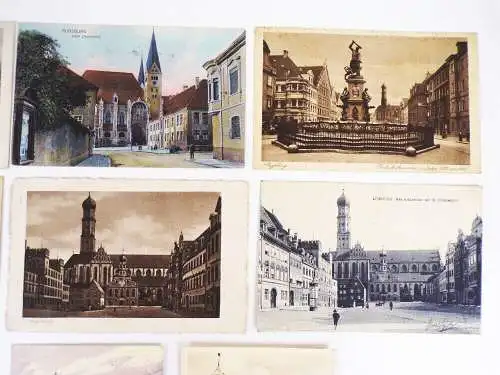 Ak Augsburg 13 Stück um 1910 Sammlung 