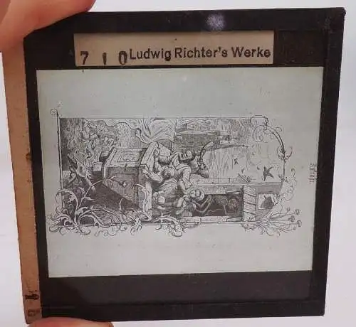 Ludwig Richter Werke Gemälde auf Glas Dia Richard Rosch Dresden 