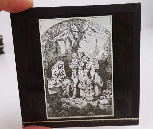 Ludwig Richter Werke Gemälde auf Glas Dia Richard Rosch Dresden 